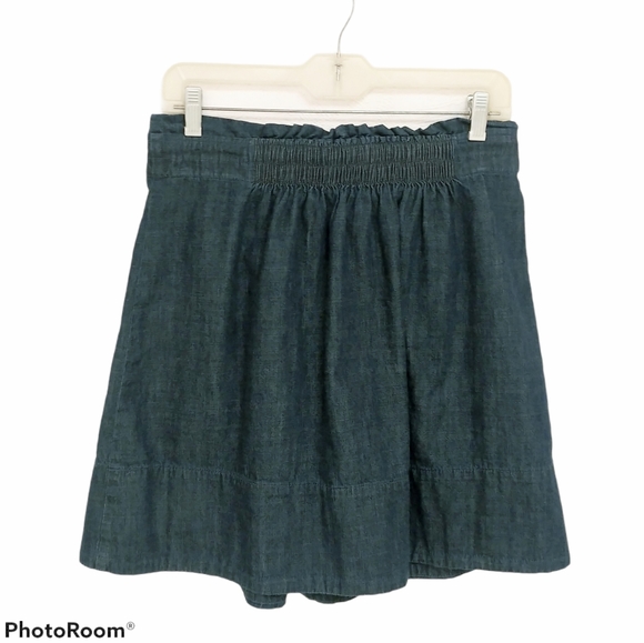 Merona Denim Drawstring Miniskirt Sz Small - Picture 5 of 10